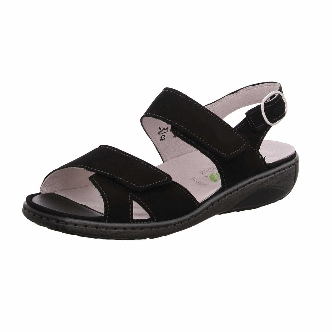 WALDLÄUFER Komfort Sandalen schwarz
