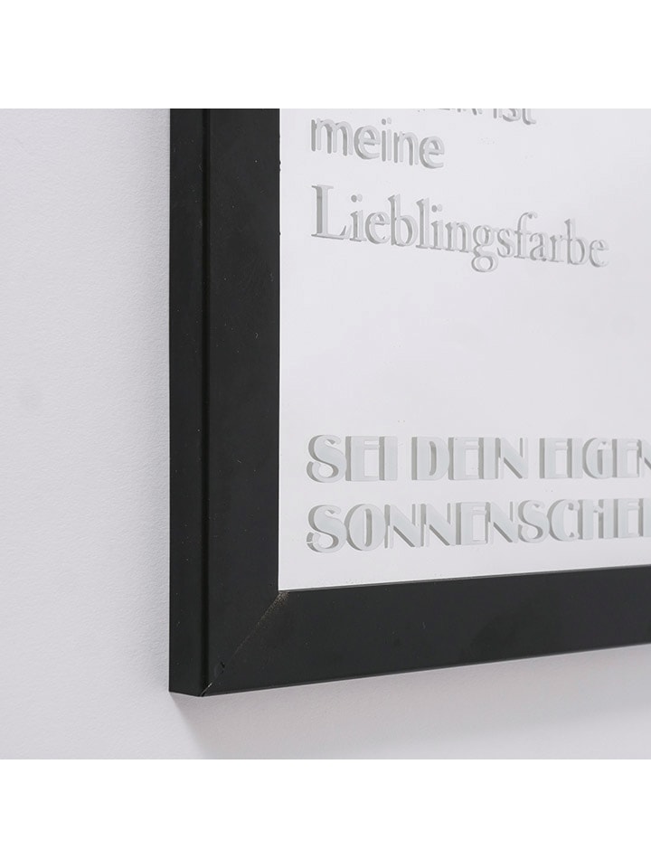 Boltze Spiegel ''Positiv'' in Schwarz - (L)40 x (B)30 cm günstig kaufen onesize