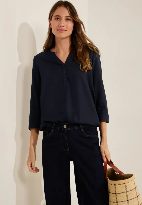 CECIL Viskose Bluse in Unifarbe
