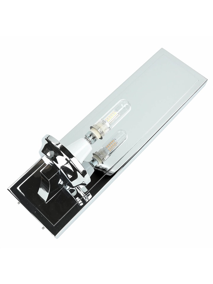 Licht-Erlebnisse Wandlampe EEK F in Chrom poliert Weiß günstig kaufen onesize