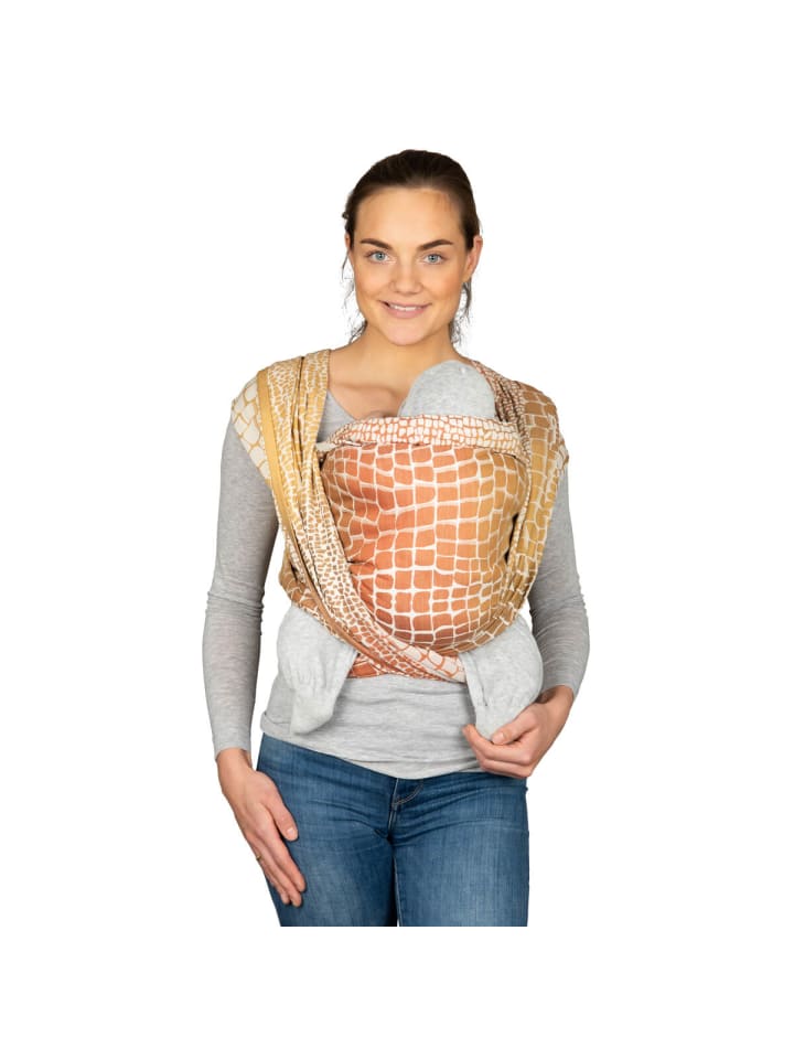 Hoppediz Babytragetuch Gewebtes Tragetuch kbA in Darwin creme günstig kaufen 5,40 x 0,70 m