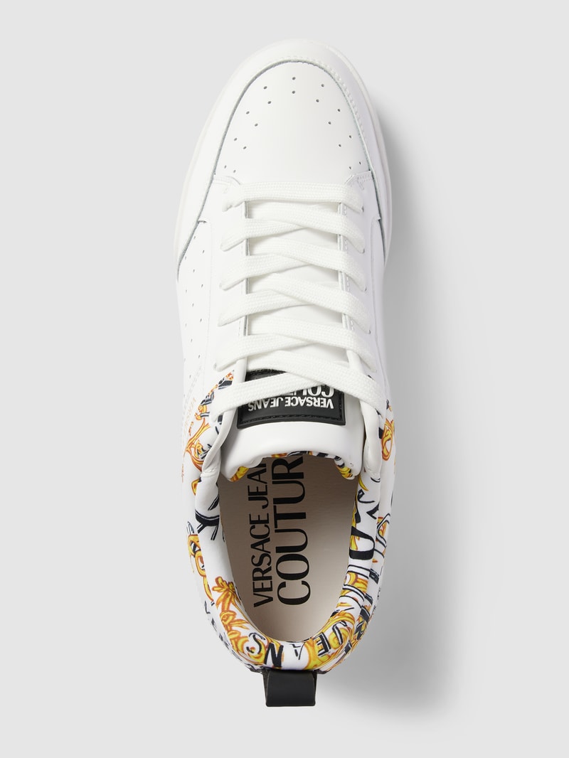 Sneaker mit Label-Details Modell 'BROOKLYN' in weiß