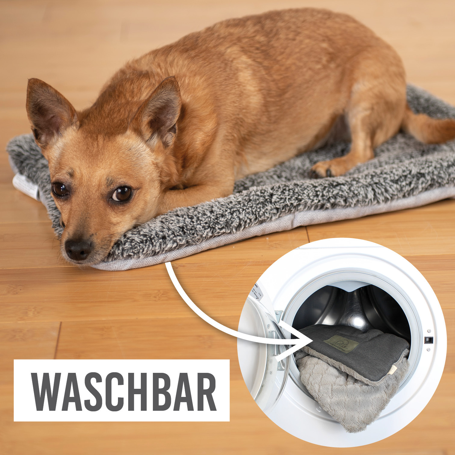KaraLuna Hundematten KaraLuna Liegematte grau S