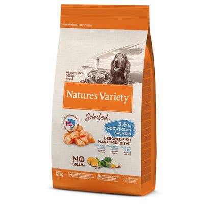 ​​​​​​​Nature's Variety Selected Medium / Maxi Adult Norwegischer Lachs