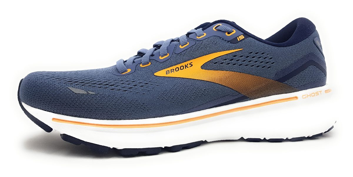 Brooks Ghost 15 1103931D417 Grau 417 peacoat/ orange