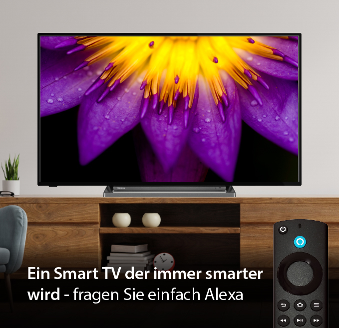 Toshiba Toshiba 55UF3D63DA 55 Zoll Fernseher / Fire TV (4K UHD, HDR, Built-In Alexa, Sound by Onkyo)
