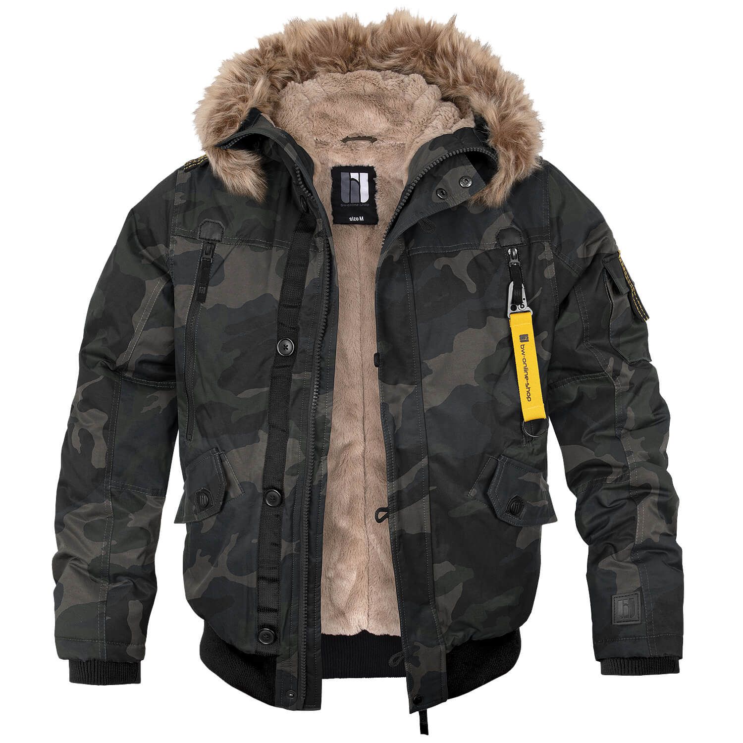 Aircraft Bomberjacke mit Teddyfutter