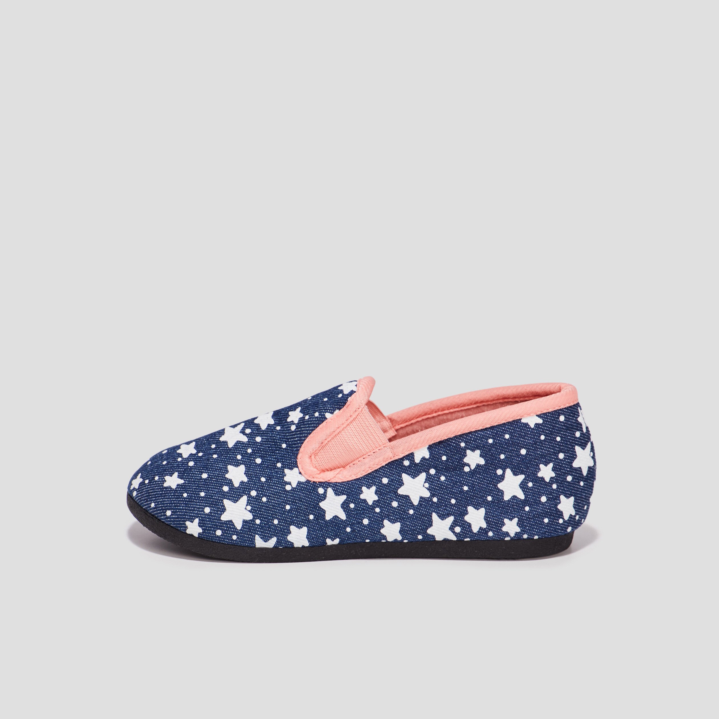 Chaussons sans gêne denim baby bleu fille | La Halle