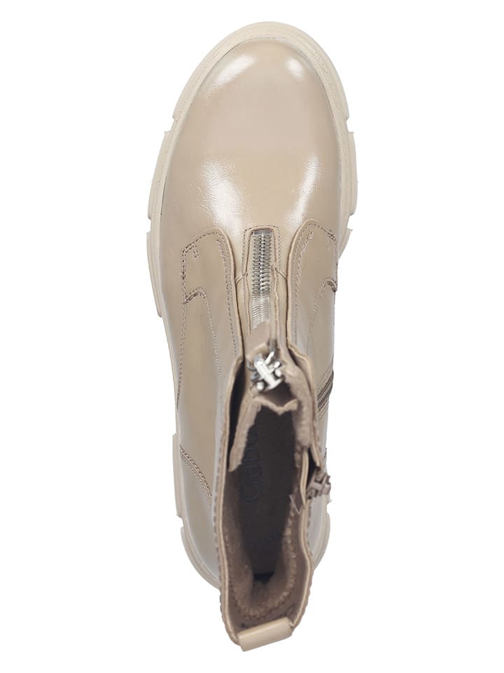 Gabor Leder-Boots in Beige günstig kaufen