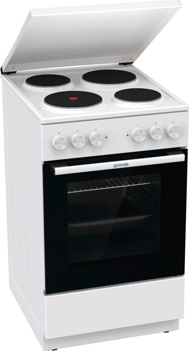 GORENJE Platten-Standherd GE 5A23WH, Aqua Clean, AirFry
