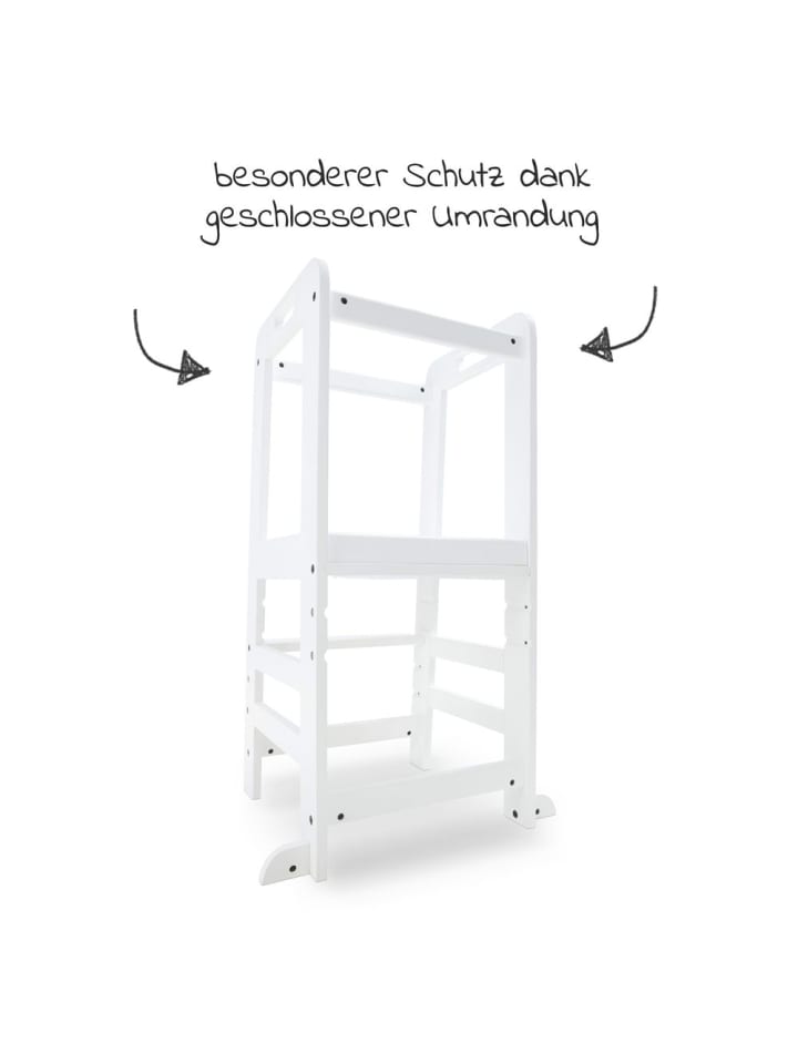 Hauck Lernturm / Kinderstuhl für Küche - Learn N Explore in weiss günstig kaufen onesize