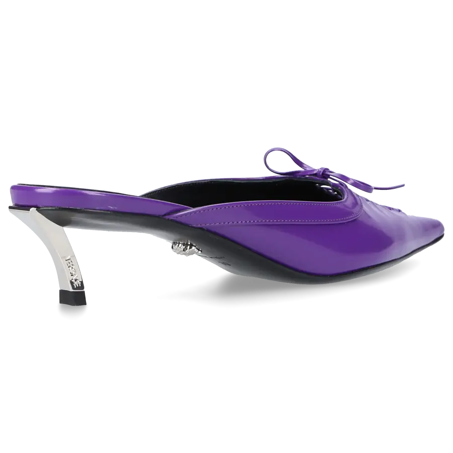 Versace - Clogs PIN-POINT Kalbsleder - lila