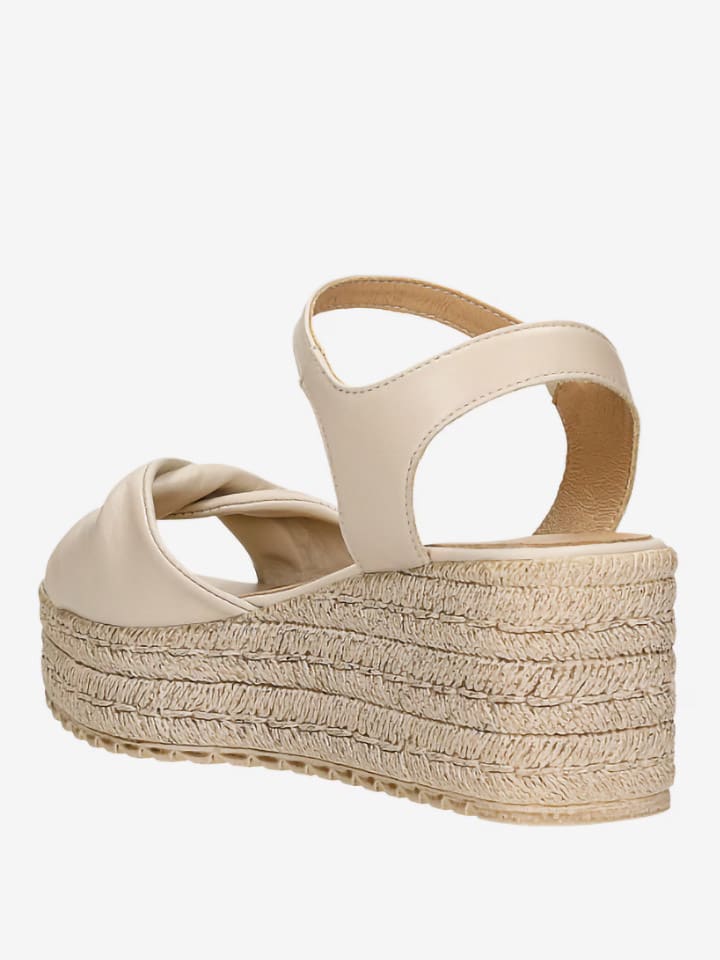 Wojas Leder-Keilsandaletten in Beige günstig kaufen