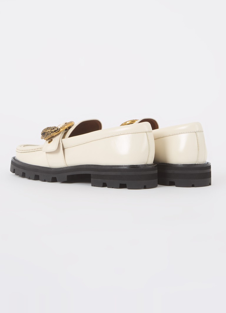 Mocassins de couro Kurt Geiger Mayfair com fivela