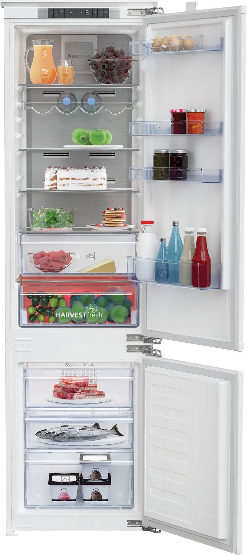 BEKO Einbaukühlgefrierkombination BCNA306E4FN, 193,5 cm hoch, 54 cm breit