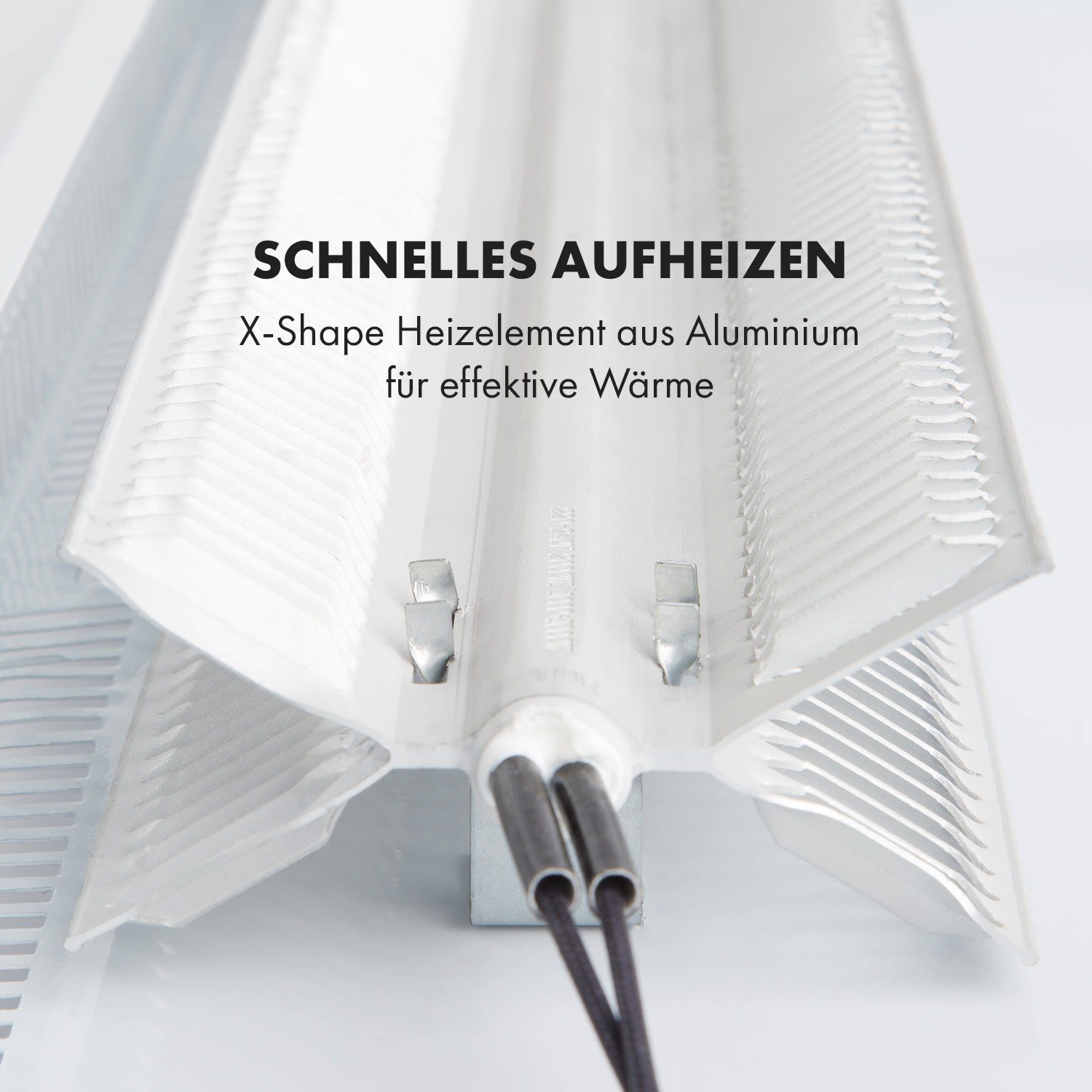 Klarstein Heizstrahler Bornholm Curved Ambient, 2000 W, Konvektorheizung elektrisch Elektrokoheizung energiesparend Heizkörper