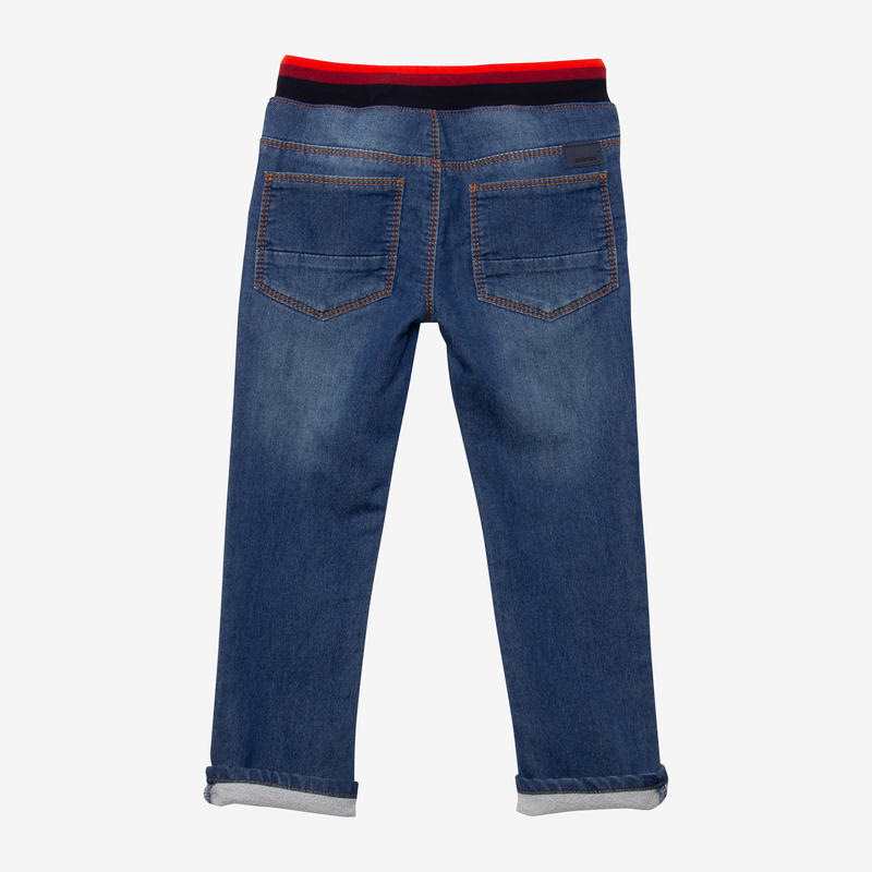 Jean bébé garçon ceinture rayée bleu Catimini