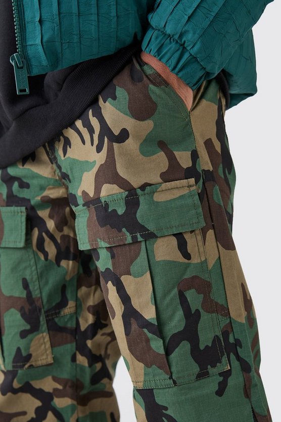 Lockere Camouflage Cargo-Hose