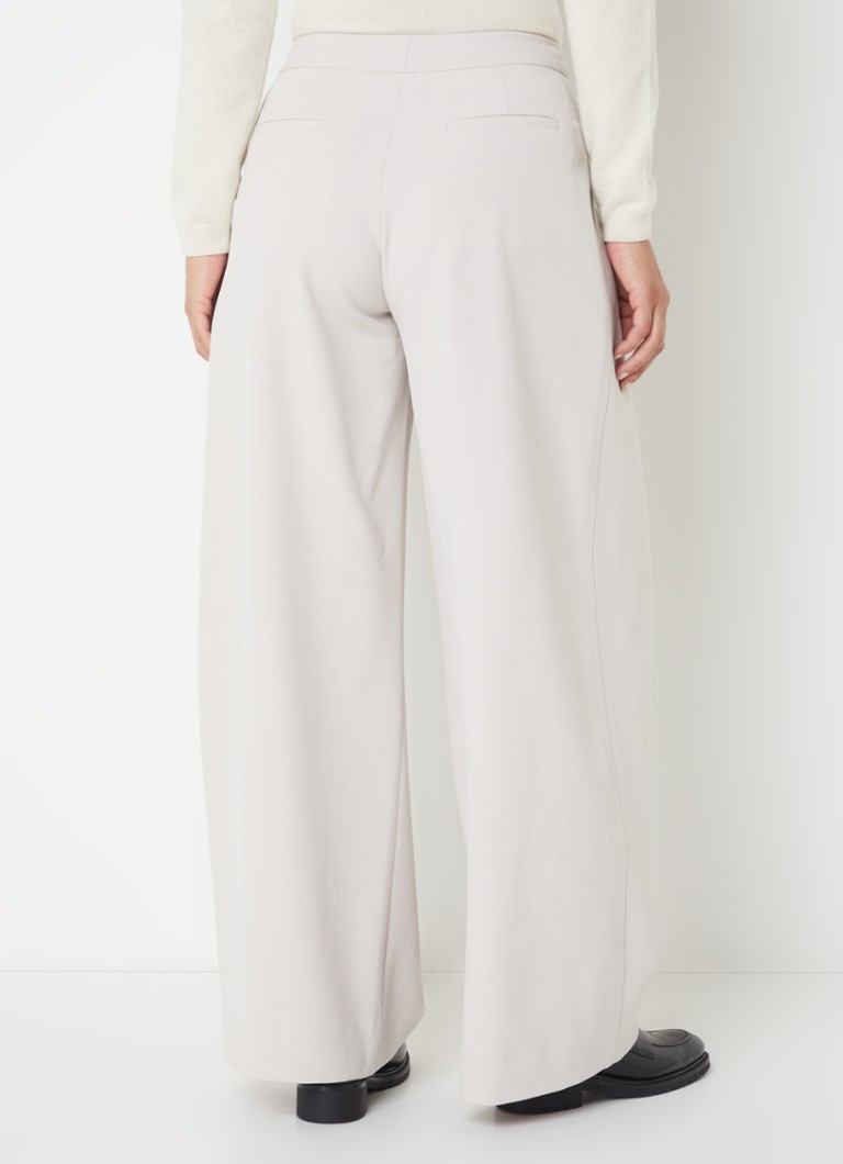 Pantaloni Calvin Klein a vita alta e gamba larga con tasche laterali