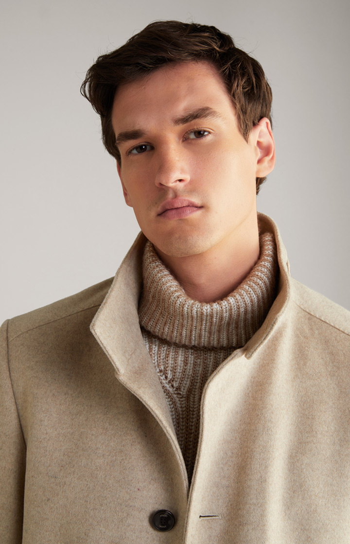 Mantel Maron in Hellbeige meliert
