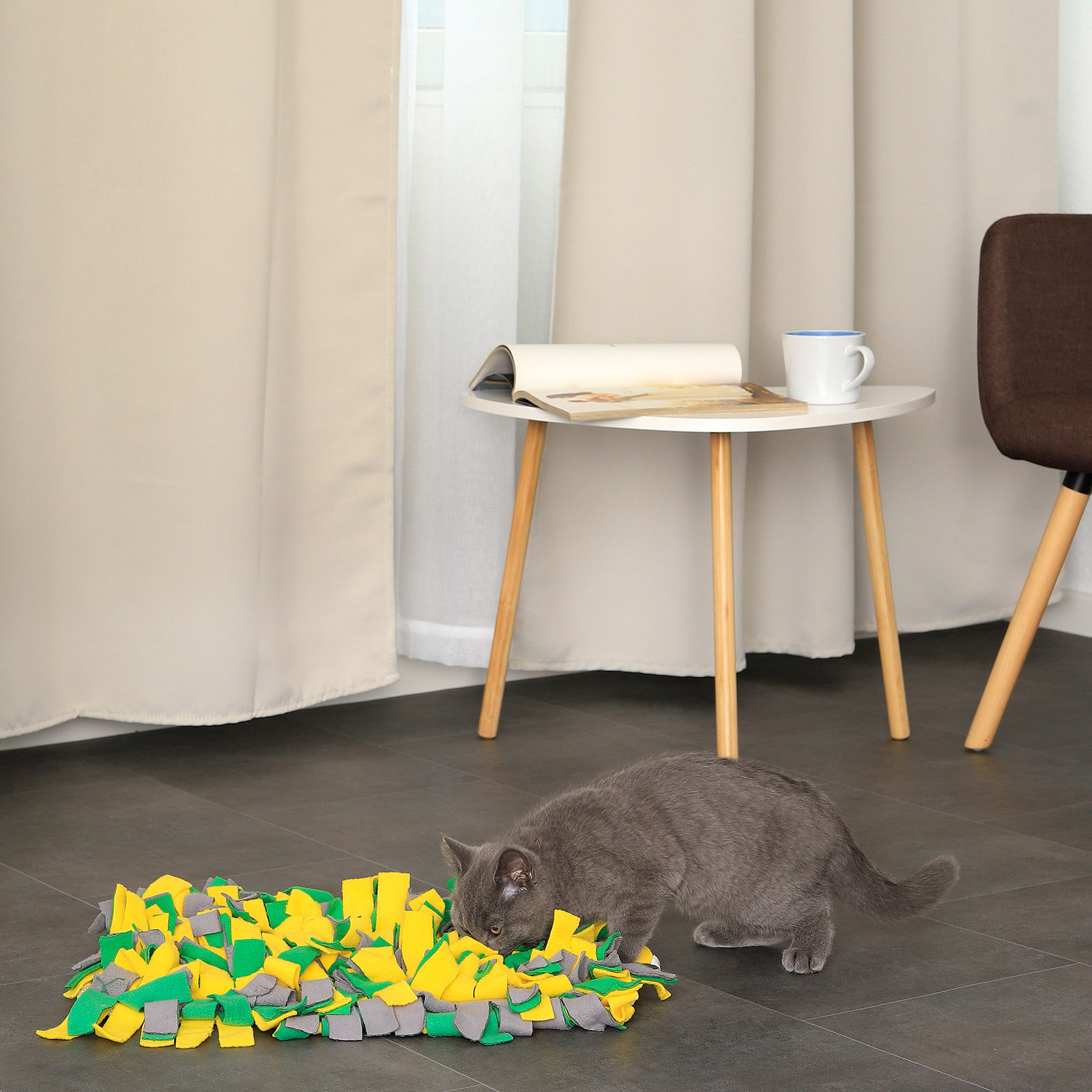 Lionto Intelligenzspielzeug Lionto Schnüffelteppich für Hunde gelb/ grün
