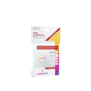 Gamegenic - Matte Mini European-Sized Boardgame Sleeves 46 x 71 mm - Clear (50)