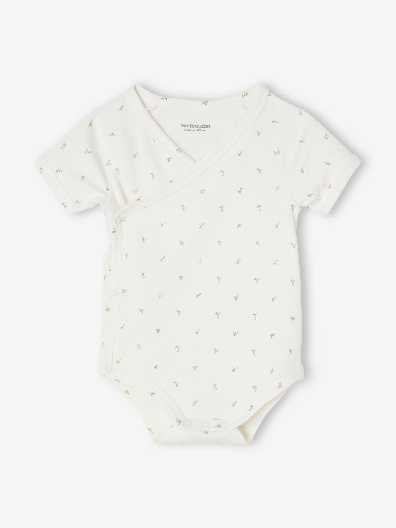 Vertbaudet 5er-Pack Baby Wickelbodys Oeko-Tex - hellrosa