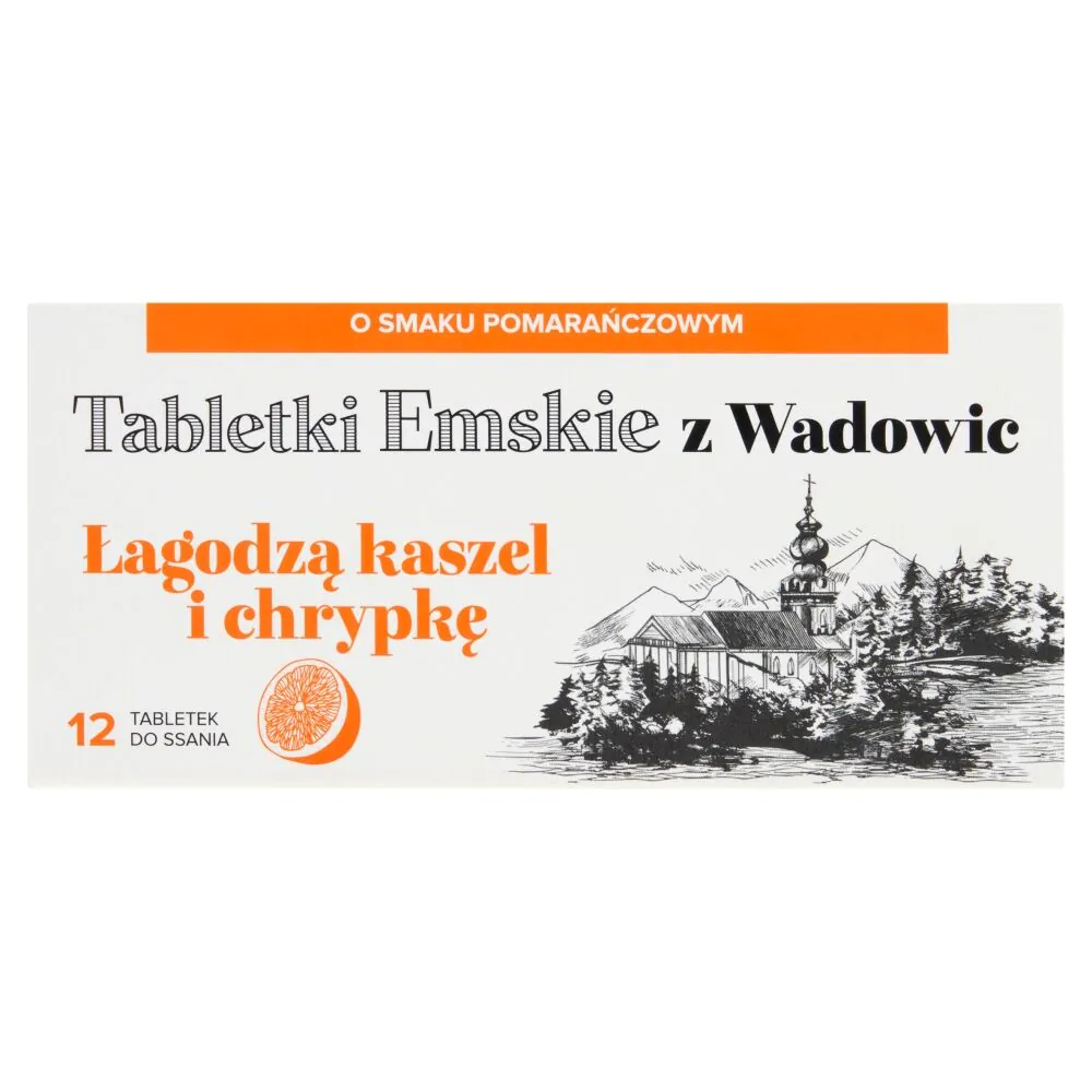 Emskie tablete iz Wadowica, okus narandže, pastile