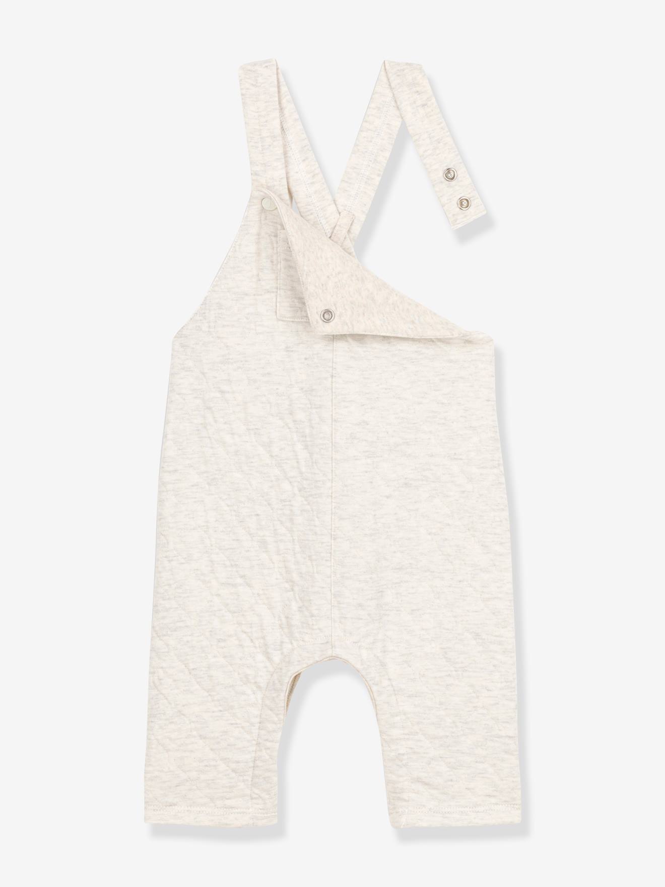 Salopette longue bébé en tubique matelassé