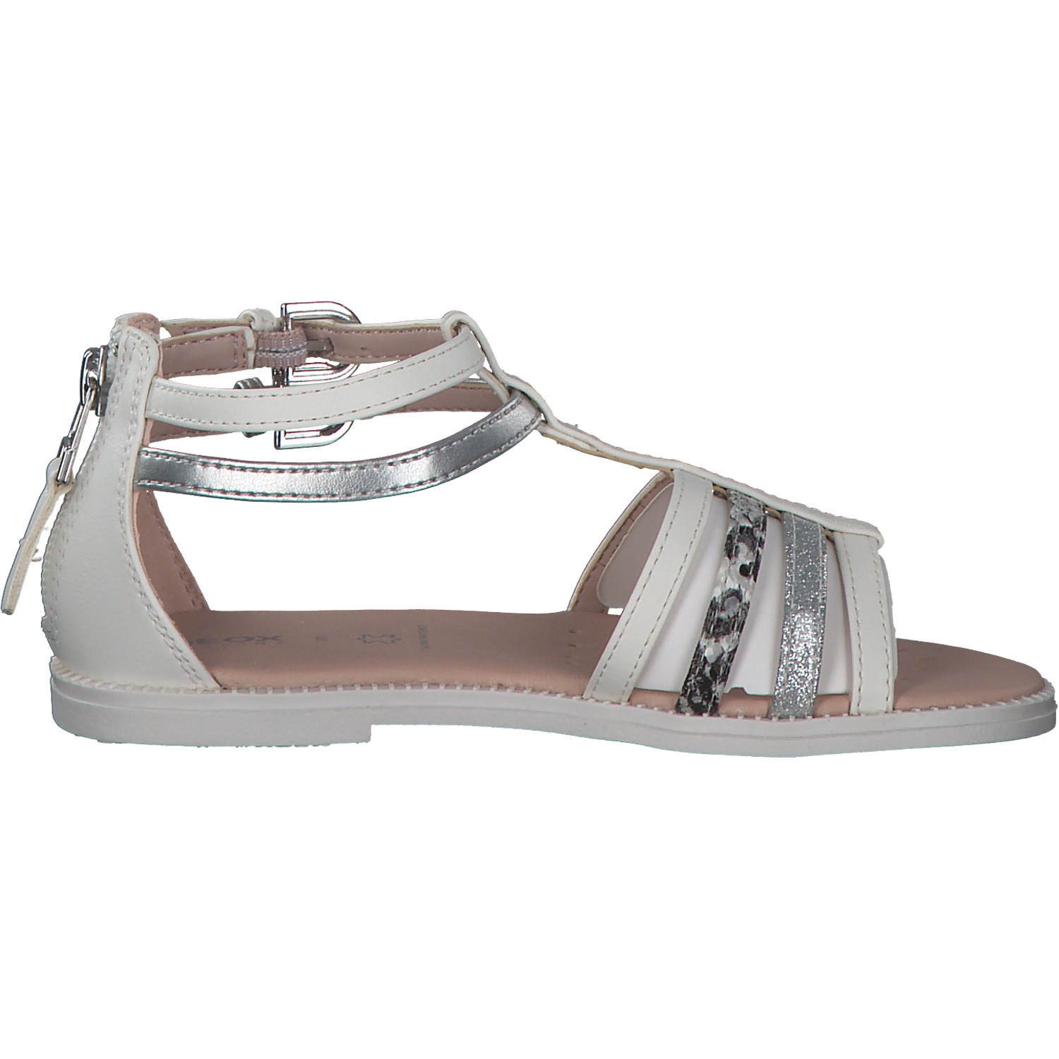 Geox J7235D, Sandalen (Kinder), Kinder, Weiß