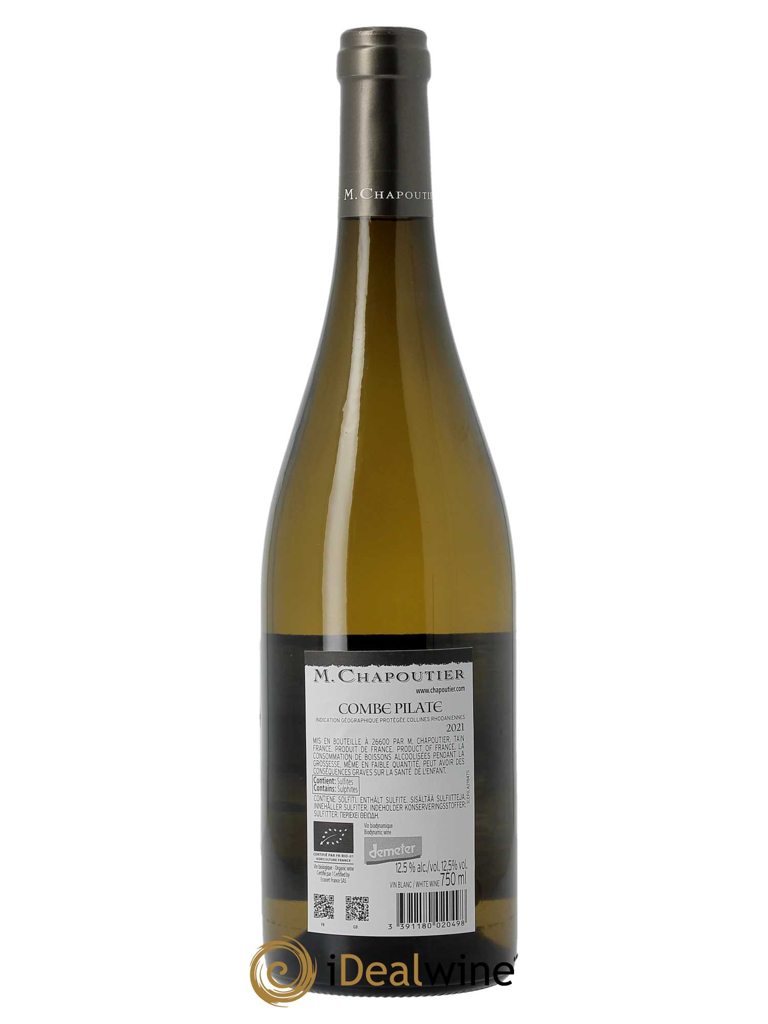 IGP Collines Rhodaniennes La Combe Pilate Chapoutier  2021 - Lot de 1 Bouteille