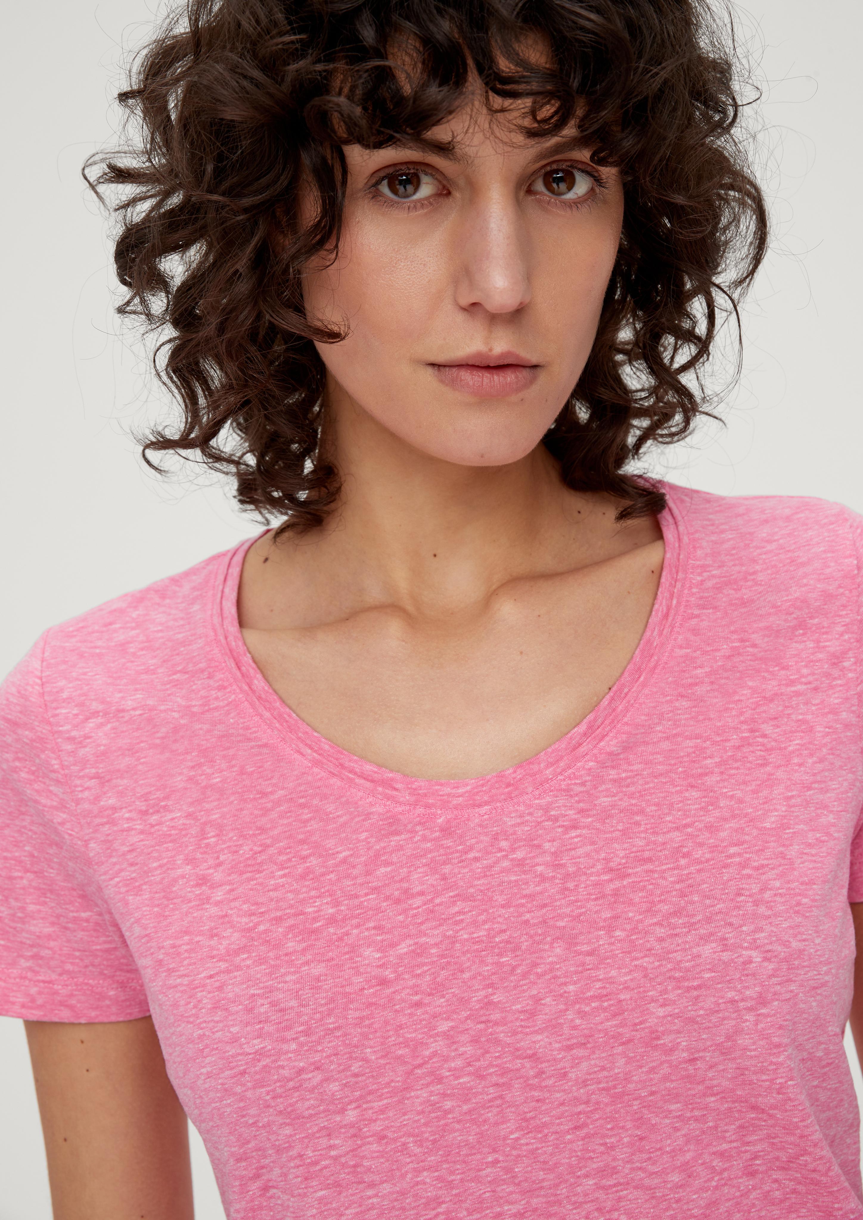 T-Shirt mit U-Ausschnitt  2134659-44W9