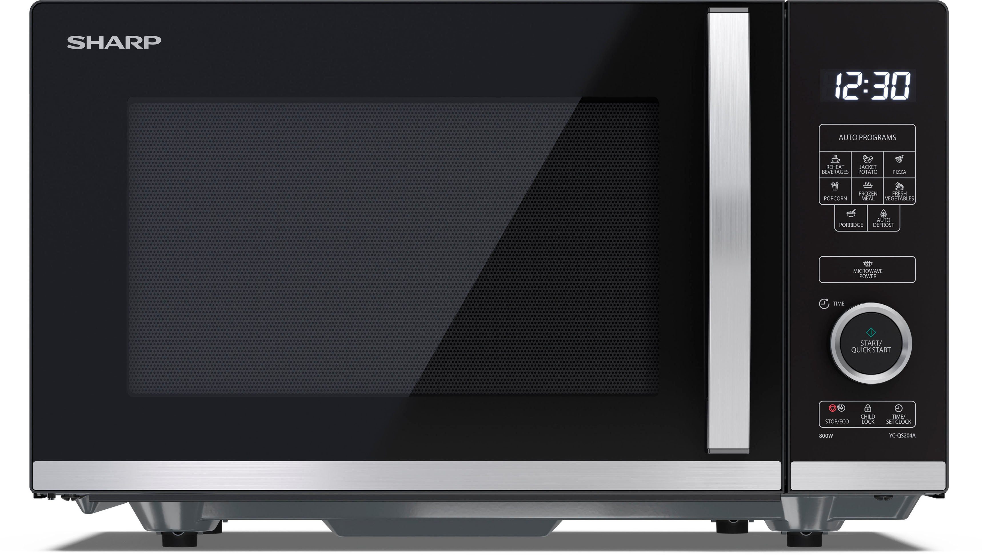 Sharp Mikrowelle YC-QS204AE-B, Mikrowelle, 20 l