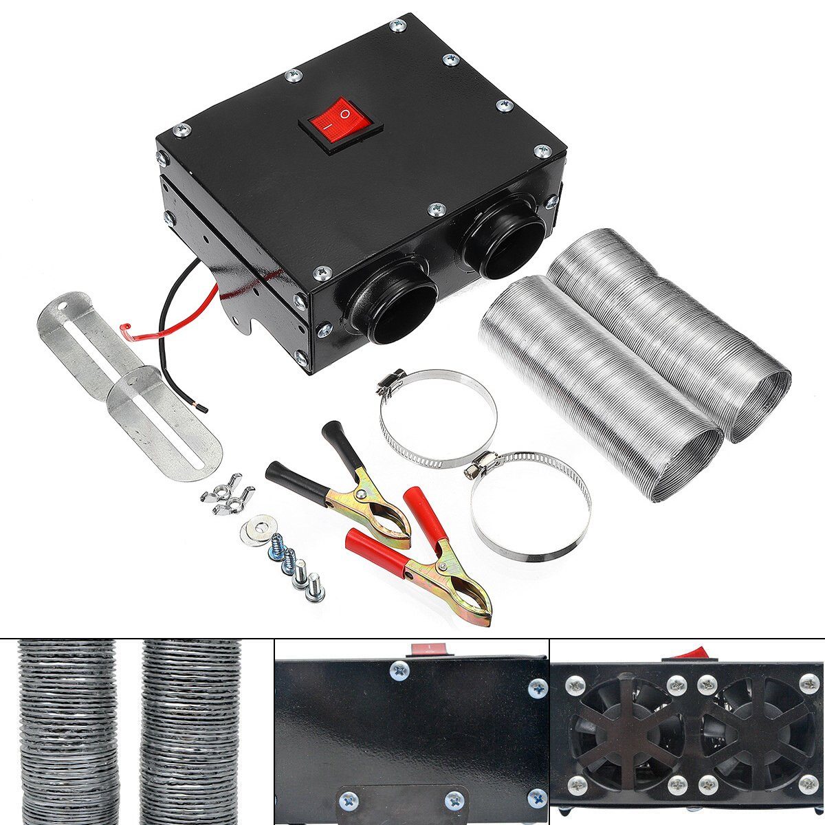 meeteu Heizgerät 12V 500W KFZ AutoZusatzheizung, Heizlüfter Defroster Demister Heizer Scheibenenteiser