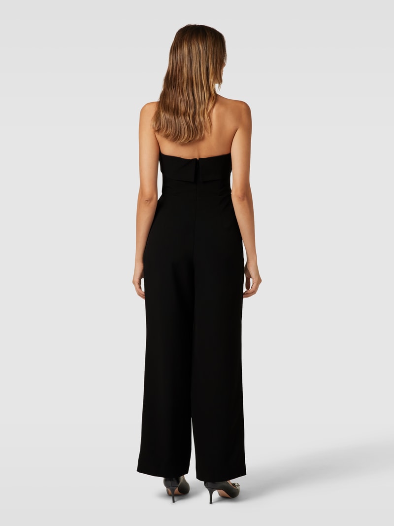 Off-Shoulder-Jumpsuit mit Bundfalten Modell 'VINELLE' in schwarz