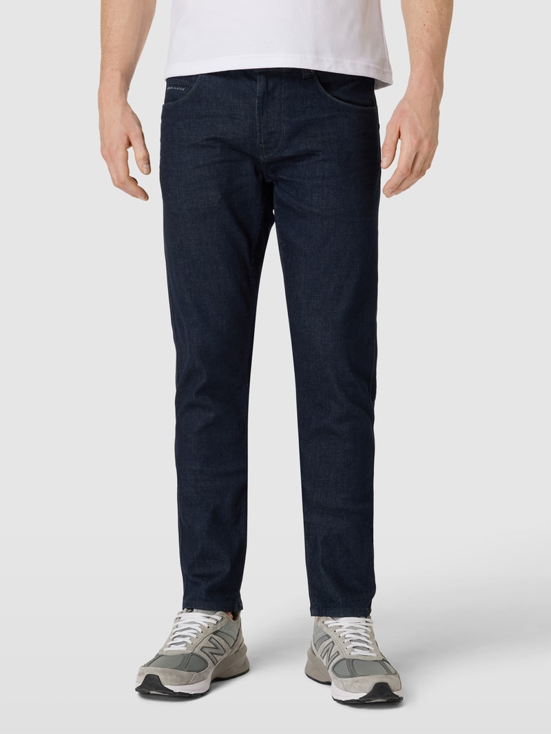 Jeans mit Label-Detail Modell 'Nightflight JE' in dunkelblau