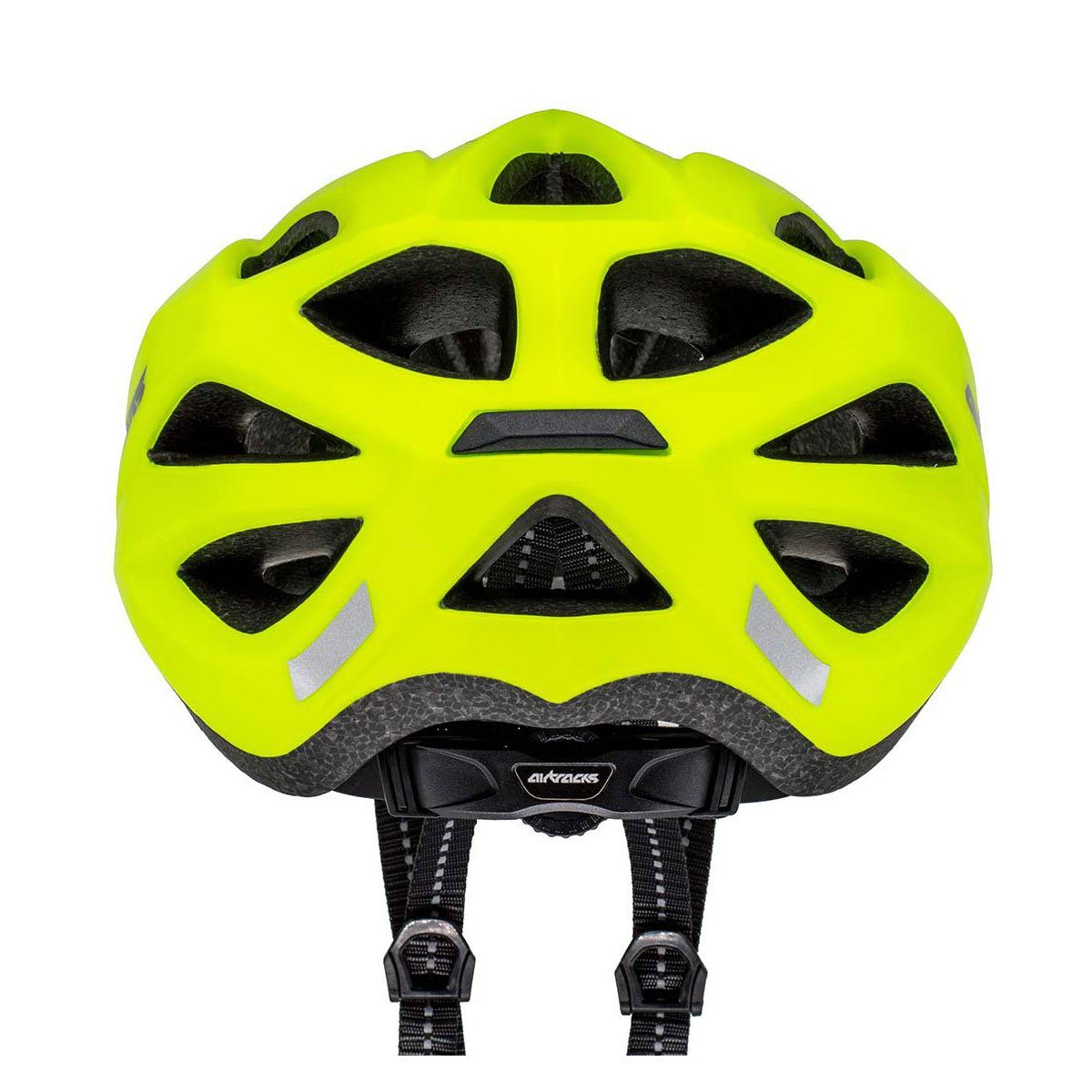 Airtracks Fahrradhelm Fahrradhelm Savage S/M (53-58cm), L/XL (58-63cm) (KJ-201 für Herren und Damen - EPS Körper), + IN MOULD / Neon Weiß Schwarz Matt