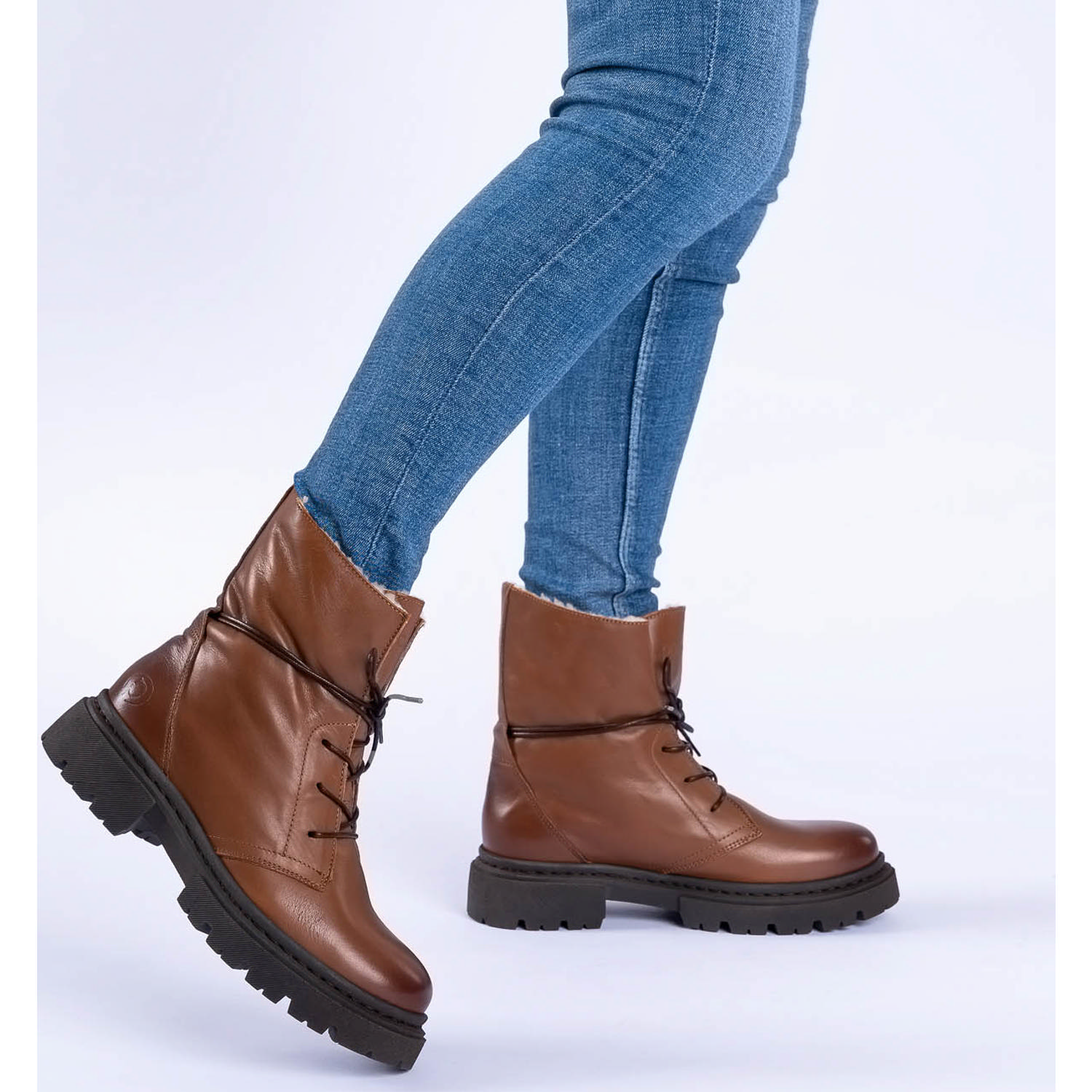 Palado Kasos Block, Schnürstiefel, Damen, Braun