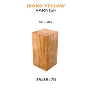 Scale75 - Iroko - Yellow Varnish (35 x 35 x 70)