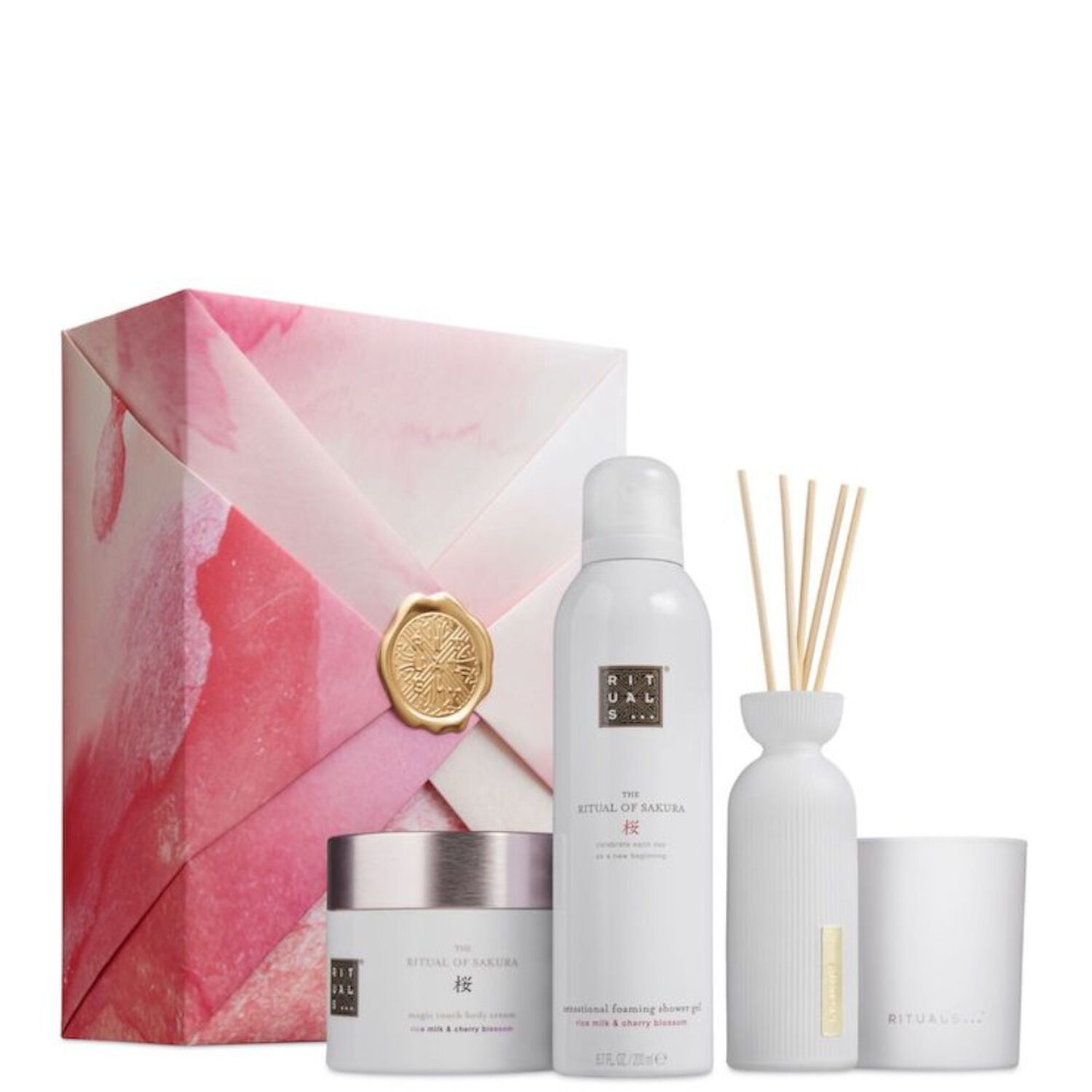 Rituals The Ritual of Sakura Coffret L - Mousse de Douche 200 ml + 3 Produits