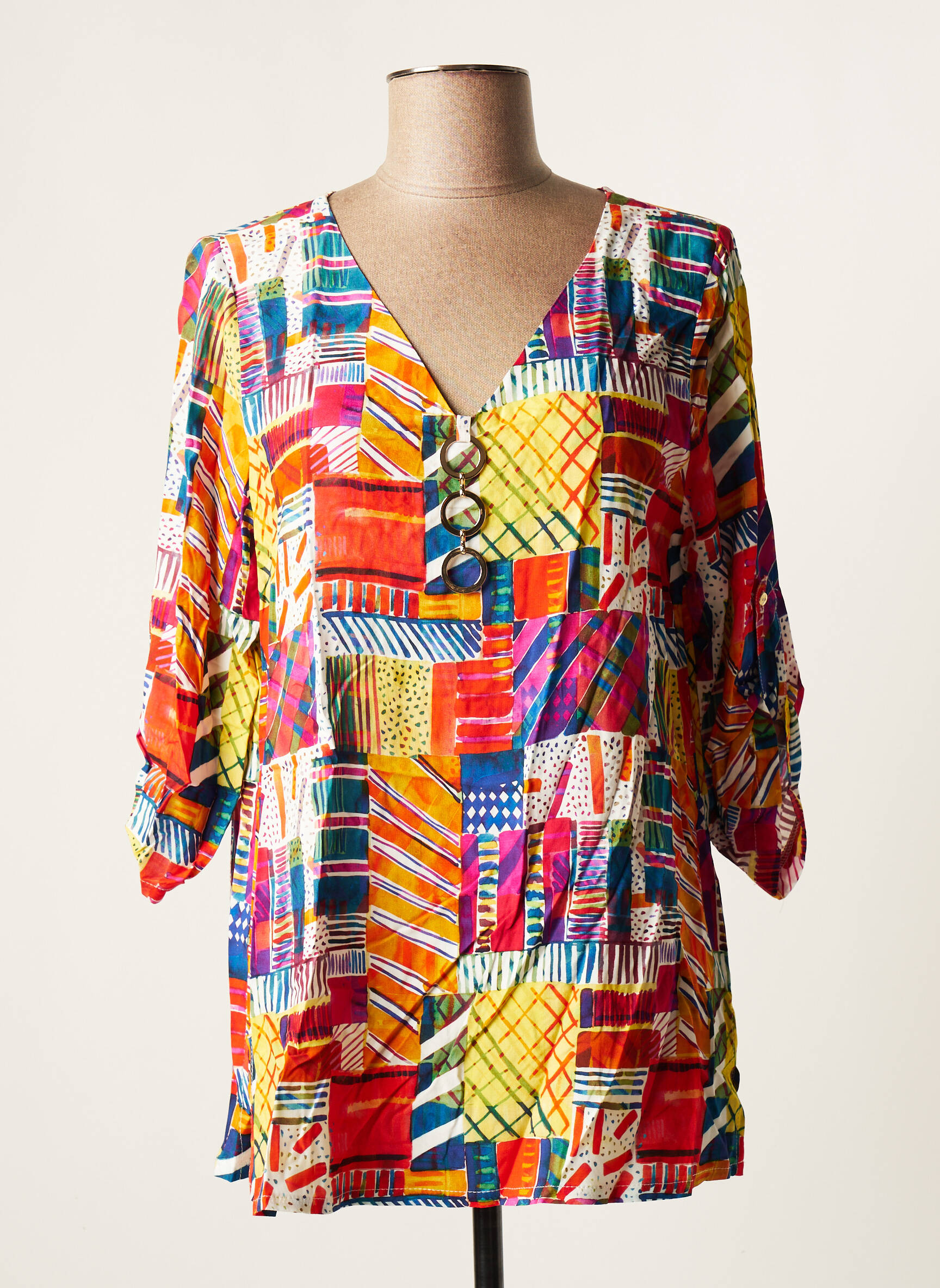 Halogene Tuniquemanchelongue Femme couleur rouge