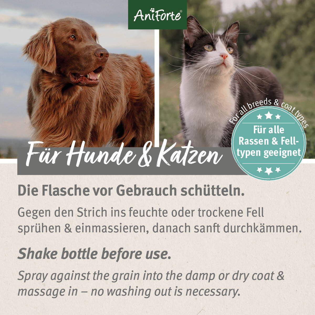 Aniforte Fellpflege Aniforte Pflegespray Sensitiv Fellharmonie 200 ml