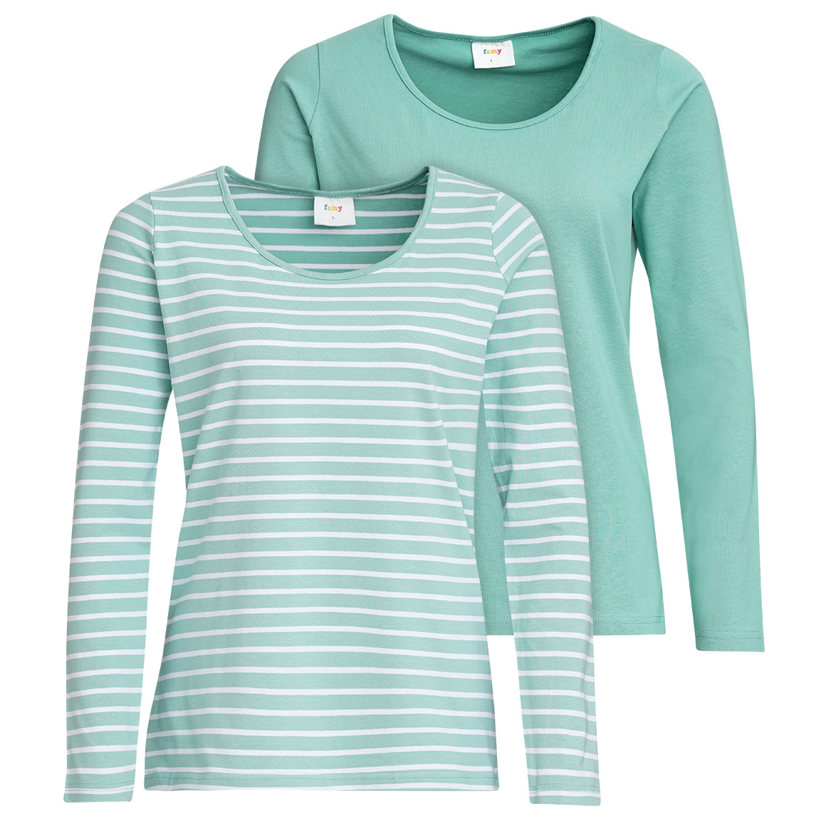 2 Damen Langarmshirts im Set