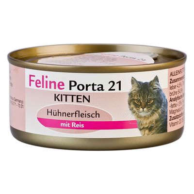 Feline Porta 21 Kitten Hühnerfleisch mit Reis