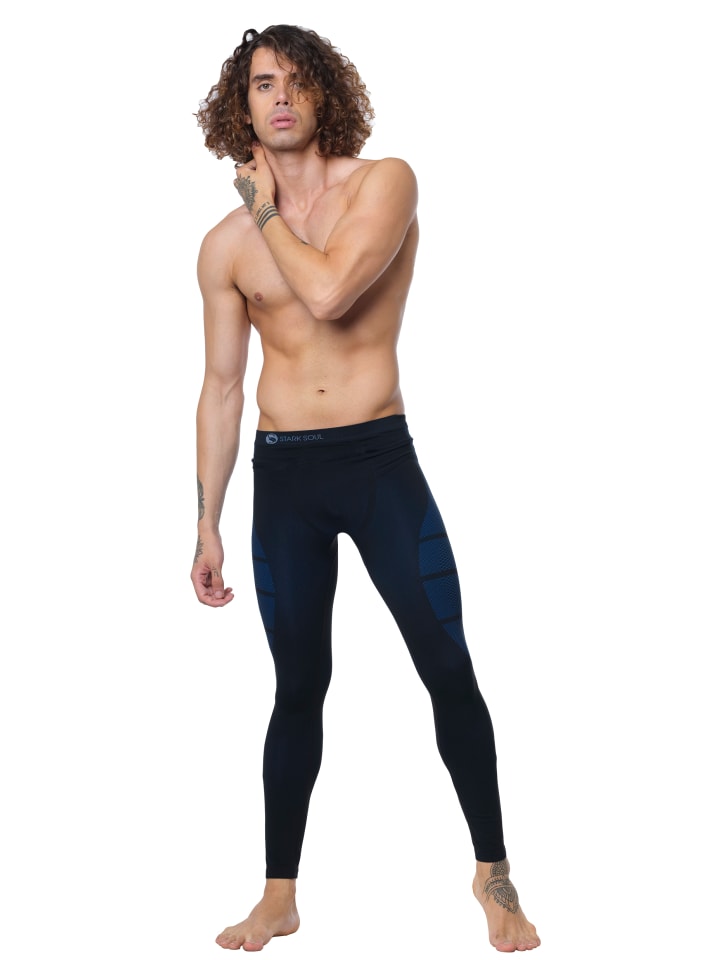 Stark Soul® Skiunterwäsche - Hose Funktionsunterwäsche in schwarz/blau günstig kaufen