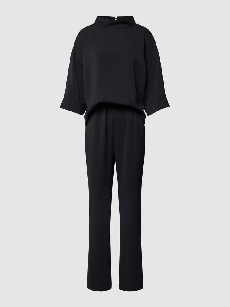 Jumpsuit mit Stehkragen Modell 'Arlo' in schwarz