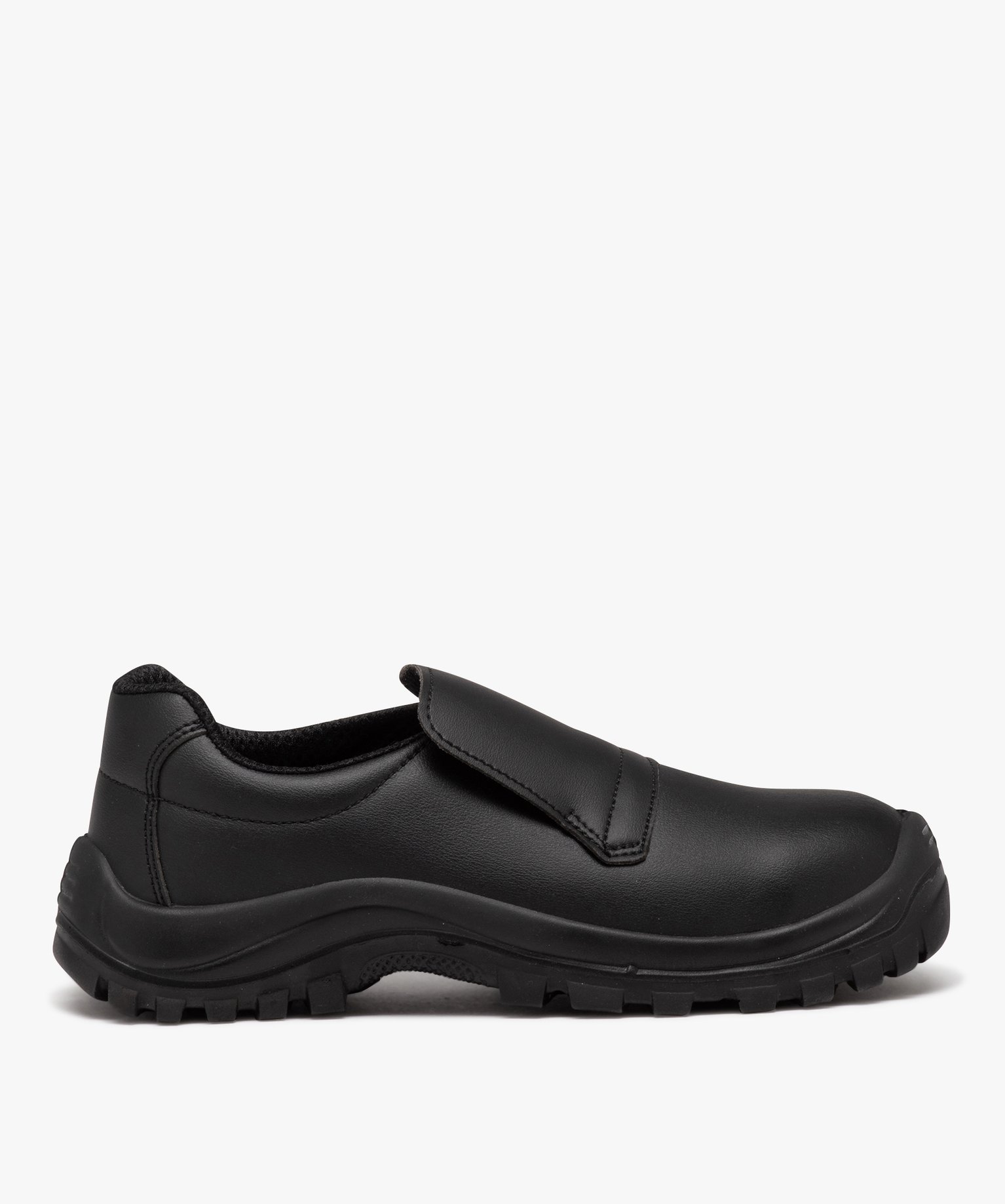 Chaussures de sécurité homme unies à enfiler avec col él... noir | GEMO