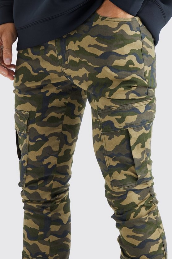 Tall Skinny Camouflage Cargo-Hose