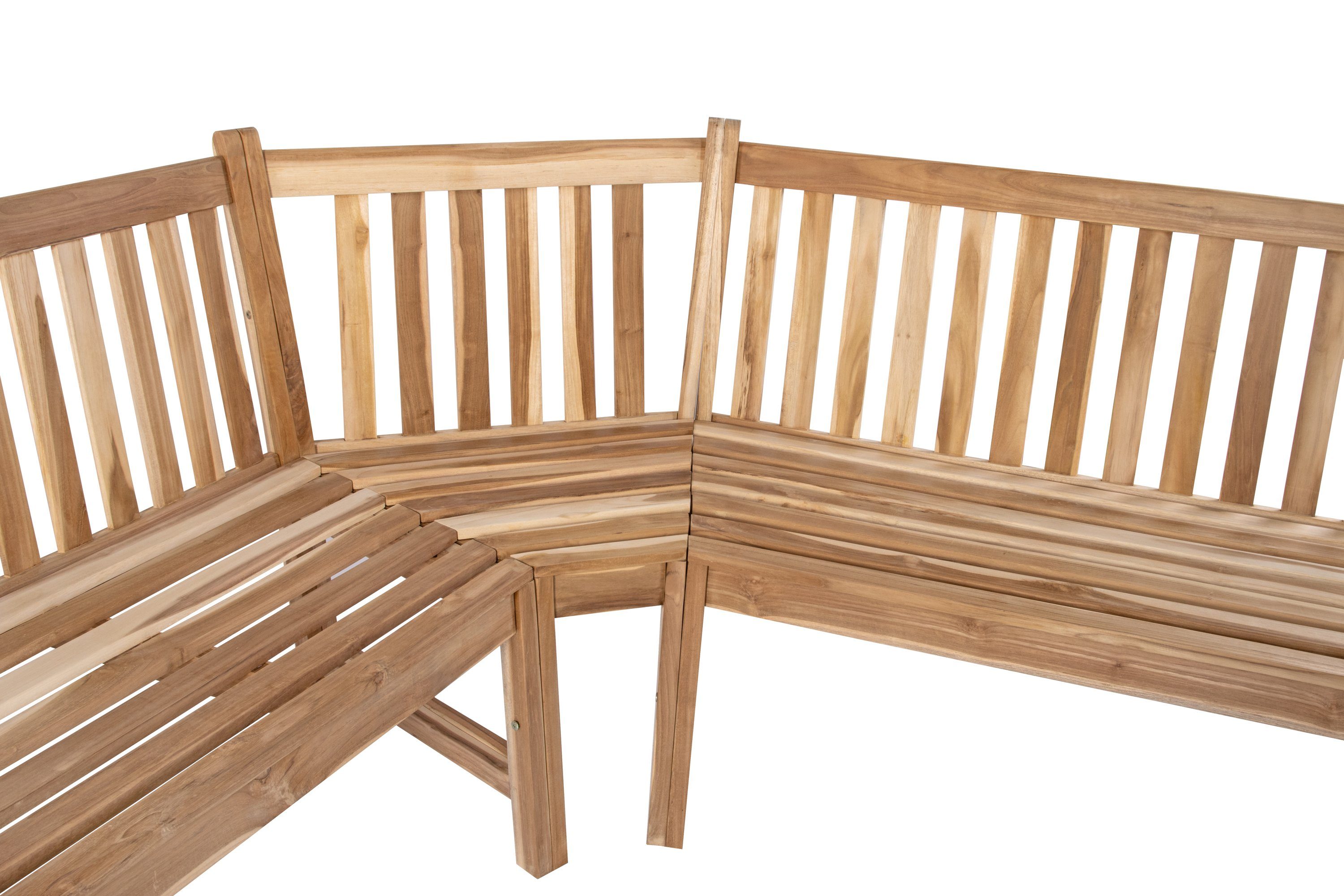 SAM® Gartenbank Felize, Teakholz massiv, 6-Sitzer in naturfarben, tolle Eckbank