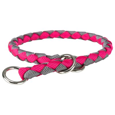 Trixie Cavo Zug-Stopp-Halsband, fuchsia/grafit